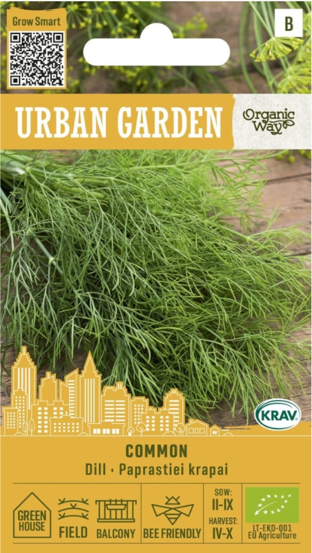 Koper ogrodowy Common Urban Garden bardzo smaczna odmiana nasiona ekologiczne 3g Organic Way sklep rajogrodnika